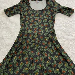 Flowy floral mid length dress